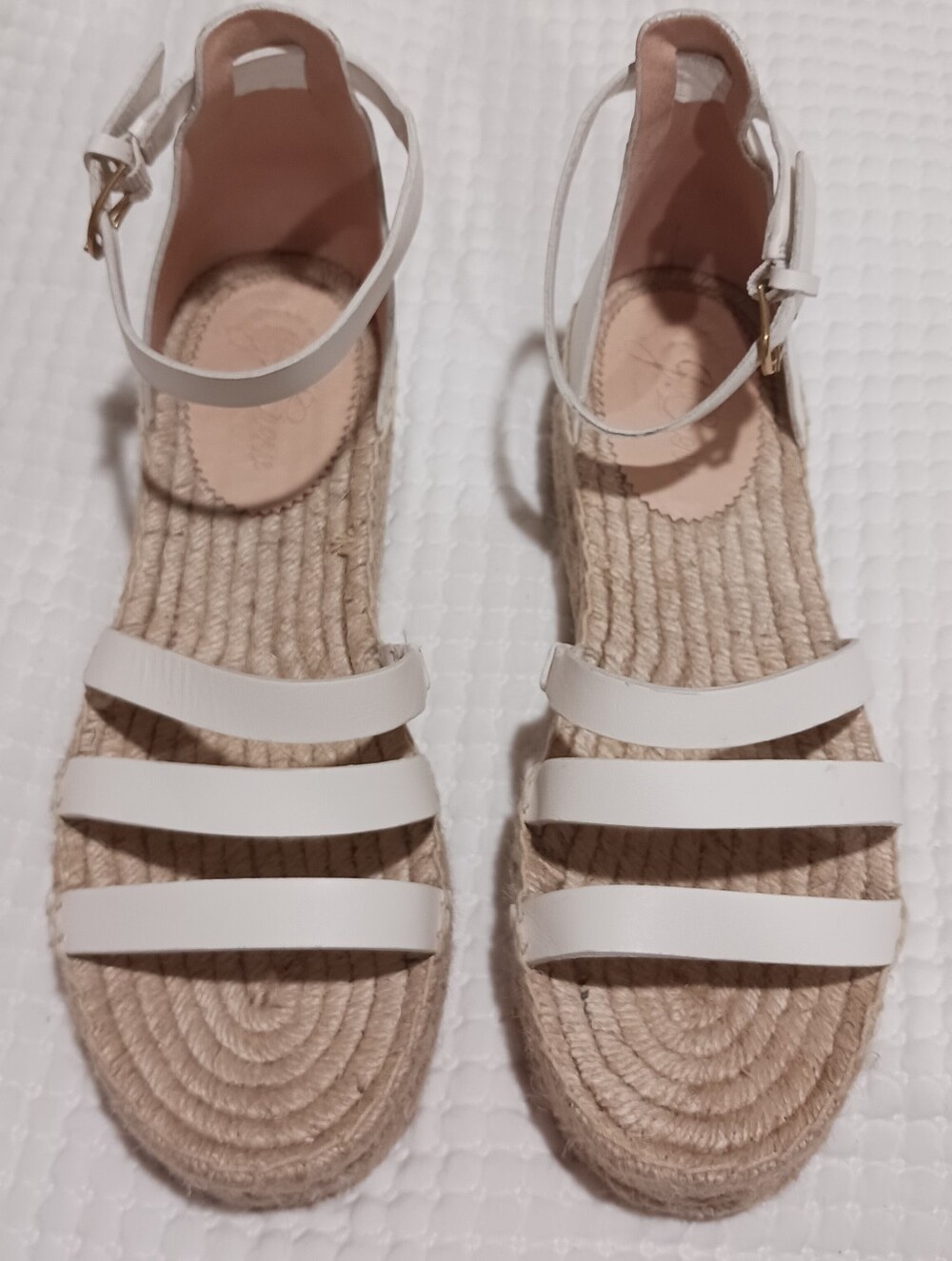 J. Crew Grace Leather Gladiator Espadrille Sandal 9/9.5 - Picture 4 of 13